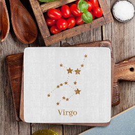 Moderne Zodiac Sign Gold Virginia | Element Erde Schneidebrett