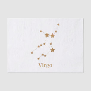 Moderne Zodiac Sign Gold Virginia   Element Erde Seidenpapier