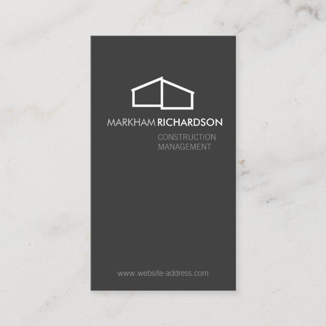 Moderne Zuhause-Logo-II-Konstruktion, Realtor Dk G Visitenkarte (Vorderseite)