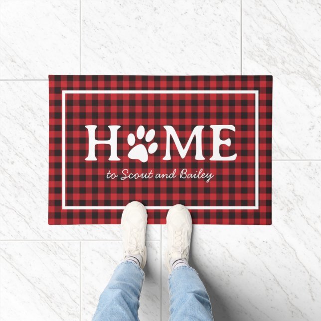 Moderne Zuhause Print Pet Hunde Katzen Namen Karie Fußmatte (Indoor)