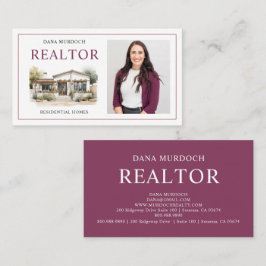 Moderne Zuhause Realtor Business Card Visitenkarte