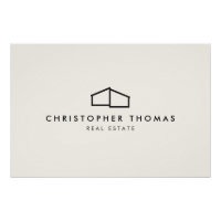 Moderne Zuhause Realtor Ivory/Schwarz-Logo-Downloa