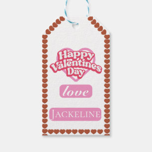 Modernen Frohen Valentinstag rotes Herz Liebe Geschenkanhänger