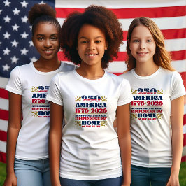 Moderner 250. Jahrestag des Amerika-T - Shirt 2026