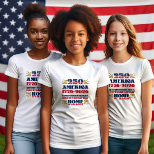 Moderner 250. Jahrestag des Amerika-T - Shirt 2026