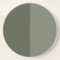 Moderner 2-Tone-Moos-Grüner Sandstein-Untersetzer