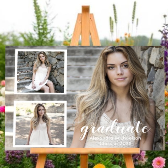 Moderner 3-Foto-Abschluss Acrylschild (Von Creator hochgeladen)