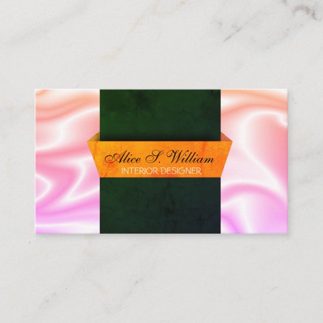 Moderner 3D Design Innendesigner Visitenkarte (Vorderseite)