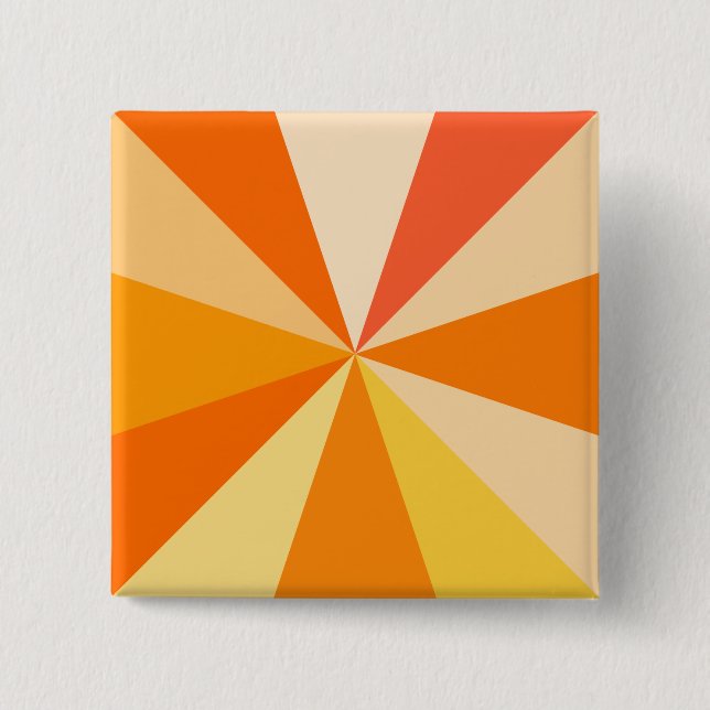 Moderner 60er der Pop-Kunst Funky geometrische Button (Vorderseite)