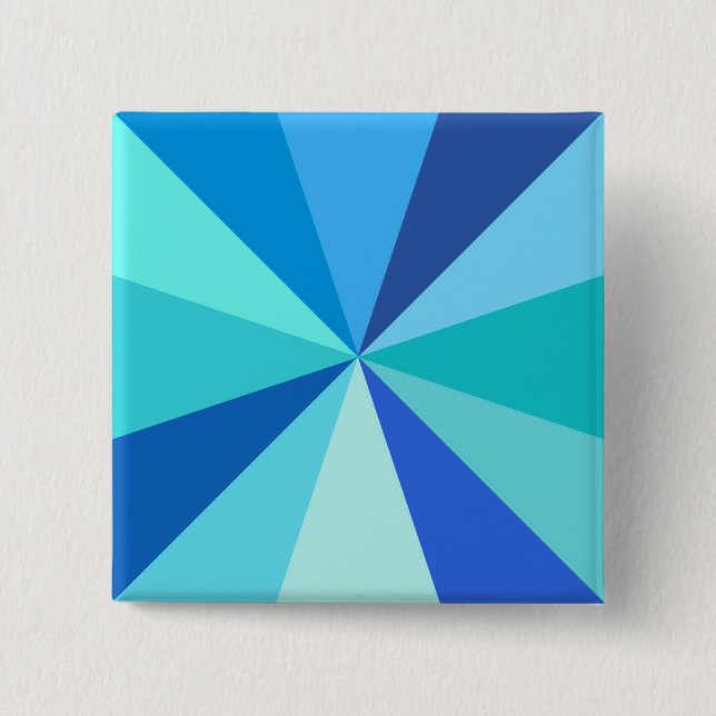 Moderner 60er der Pop-Kunst Funky geometrische Button (Vorderseite)