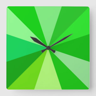 Moderner 60er der Pop-Kunst Funky geometrische Quadratische Wanduhr