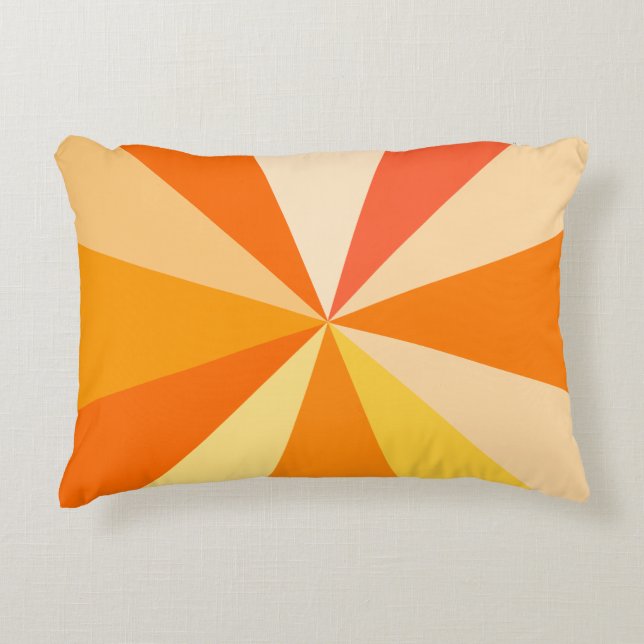 Moderner 60er der Pop-Kunst Funky geometrische Zierkissen (Vorderseite)