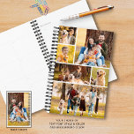 Moderner 7 Personalisierter Fotolager Planer<br><div class="desc">Erstellen Sie Ihren eigenen personalisierten Planer, indem Sie diese leicht hochzuladende Collage-Vorlage für Fotos mit 6 Bildern auf der Vorderseite mit Ihrem benutzerdefinierten Text (mit Name und Jahr) in Ihrer Wahl von Schriftart Stil und Farbe und ein vollformatiges Foto auf der Rückseite verwenden. Wählen Sie Ihre Hintergrundfarbe (in Weiß dargestellt)....</div>