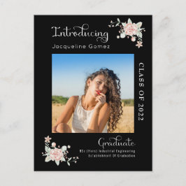 Moderner Abschluss 2022 Foto Einladung