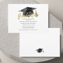 Moderner Abschluss 2025 Minimalistisch Grad Party