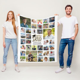 Moderner Abschluss 35 Foto Collage GRAD Fleecedecke