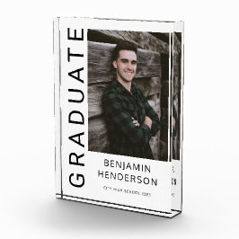 Moderner Abschluss Fotoblock