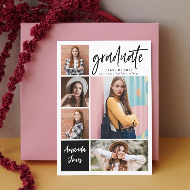 Moderner Abschluss für FotoCollage Einladung (Von Creator hochgeladen)