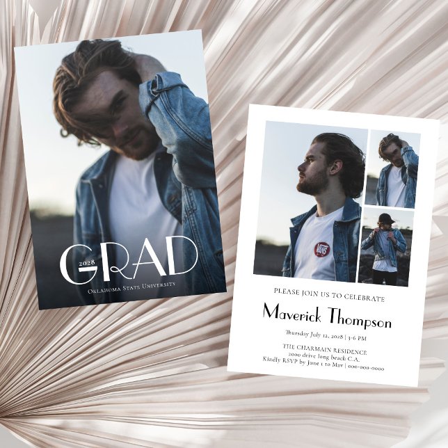 Moderner Abschluss für FotoCollage Einladung (Von Creator hochgeladen)