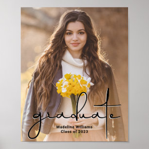 Moderner Abschluss für handgeschriebenes Script-Fo Poster