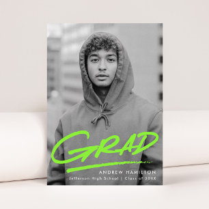 Moderner Abschluss für kaltgrün gestricheltes Foto Ankündigung