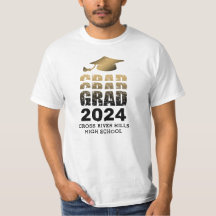 Moderner Abschluss GRAD Jahr Schwarzes Gold