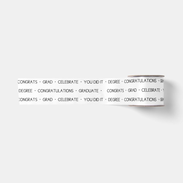 Moderner Abschluss Ribbon Satinband (Vorderseite)