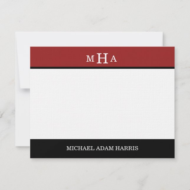 Moderner Abschluss Vielen Dank Karten (rot) (Vorderseite)