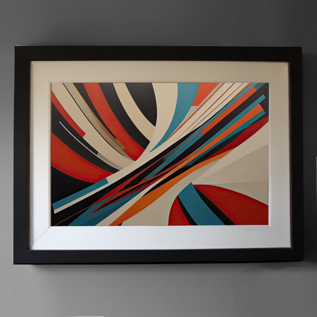 Moderner abstrakter Designfuturismus 3:2 Poster (Von Creator hochgeladen)