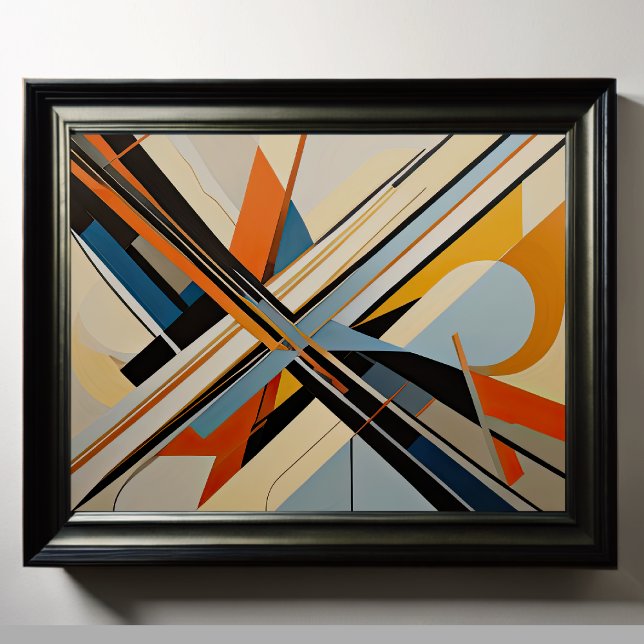 Moderner abstrakter Designfuturismus 4:5 Poster (Von Creator hochgeladen)