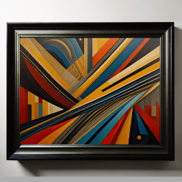 Moderner abstrakter Designfuturismus 4:5 Poster