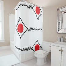 Moderner Abstrakter Duschvorhang