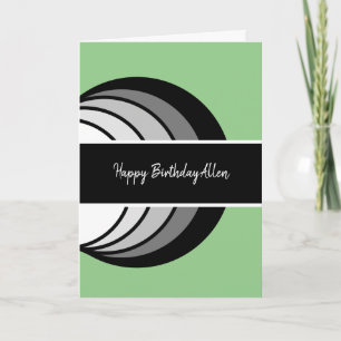 Moderner Abstrakter Geburtstag Karte