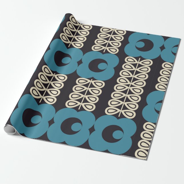 Moderner abstrakter geometrischer Hintergrund mit  Geschenkpapier (Ungerollt)
