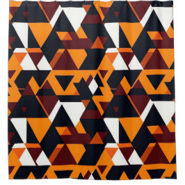 Moderner abstrakter geometrischer Muster 1 Duschvo Duschvorhang