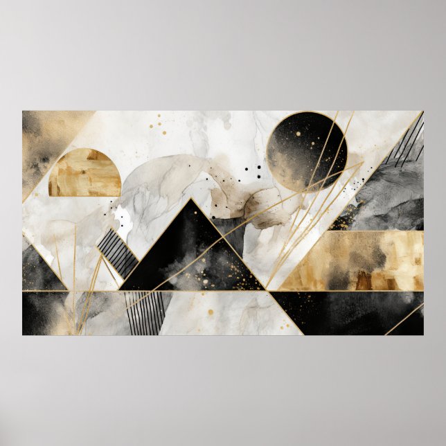 Moderner abstrakter Hintergrund Poster (Vorne)