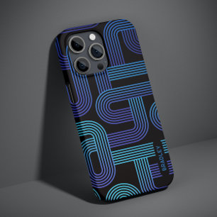 Moderner Abstrakter Lila geometrischer Individuell Case-Mate iPhone 14 Hülle