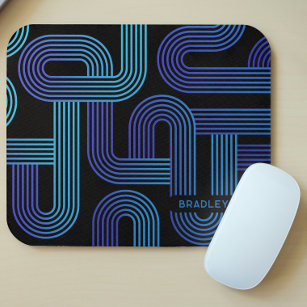 Moderner Abstrakter Lila geometrischer Individuell Mousepad