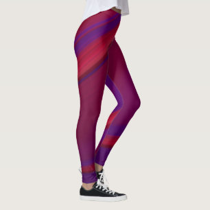 Moderner Abstrakter Minimalistischer Lila Swirl Leggings
