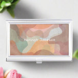 Moderner Abstrakter Name des Monogramms in Aquarel Visitenkarten Dose<br><div class="desc">Machen Sie eine berufliche Aussage mit unserem modernen Abstrakten Watercolor Farbmonogramm Name Business Card Case. Dieses für das zeitgenössische berufliche konzipierte Gehäuse besticht durch ein lebendiges Aquarelldesign und ein personalisiertes Monogramm, das Ihren geschäftlichen Anforderungen eine Touch künstlerischer Eleganz verleiht. Zeigen Sie Ihre Individualität, während Sie Ihre Karten im Stil behalten...</div>