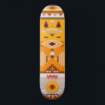Moderner Abstrakter Name für Stämme Skateboard<br><div class="desc">Moderne Tribal Abstrakt Custom Personalisiert Name Skateboard bietet Ihren personalisierten Namen in der modernen Typografie auf einem abstrakt orangen und braunen Stammesmuster. Personalisieren Sie diese, indem Sie den Text in dem dafür vorgesehenen Textfeld bearbeiten. Geben Sie Ihrem Lieblingskateboarder zu Weihnachten, Geburtstag oder Ihrer BESTE FREUNDIN ein maßgeschneidertes Geschenk, ein personalisiertes...</div>