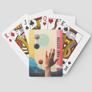 Moderner Abstrakter Name Spielkarten