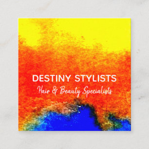 Moderner abstrakter quadratische visitenkarte