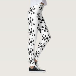 Moderner abstrakter Schwarzgoofleck Leggings