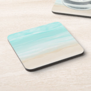 Moderner Abstrakter Strand Getränkeuntersetzer