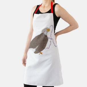 Moderner Adler mit rot-weiß-blauem Herzen Schürze