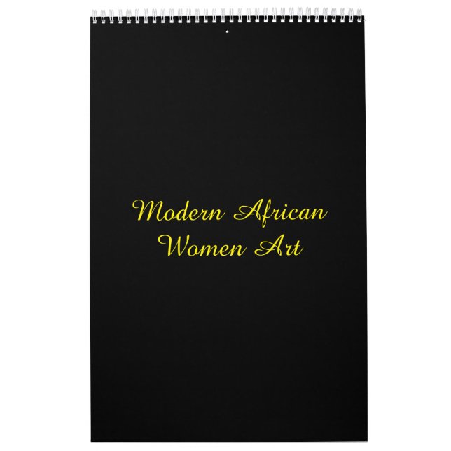 Moderner afrikanischer Kunstkalender für Frauen 20 Kalender (Titelbild)