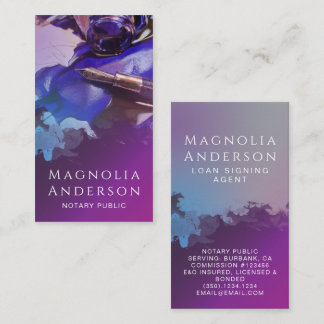 Moderner Agent Signing Pen Visitenkarte