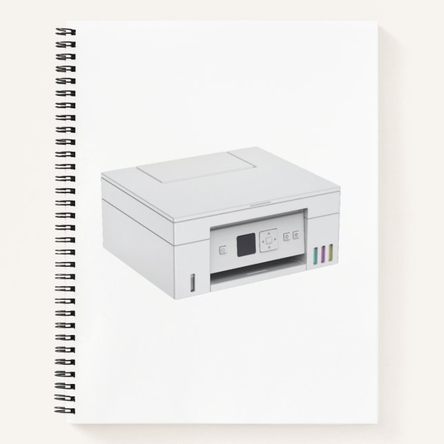 Moderner All-in-One-Tintenstrahldrucker Notizbuch (Vorderseite)