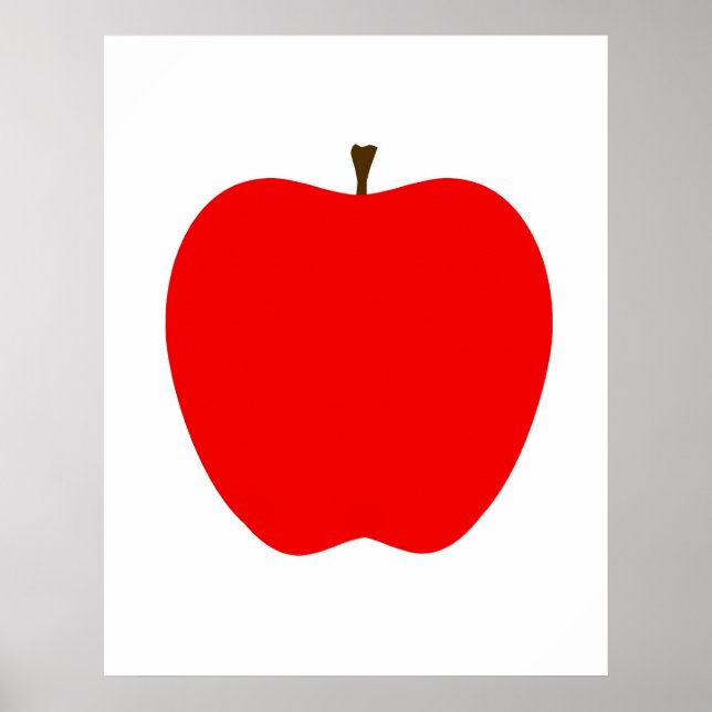Moderner Apple-Druck Poster (Vorne)